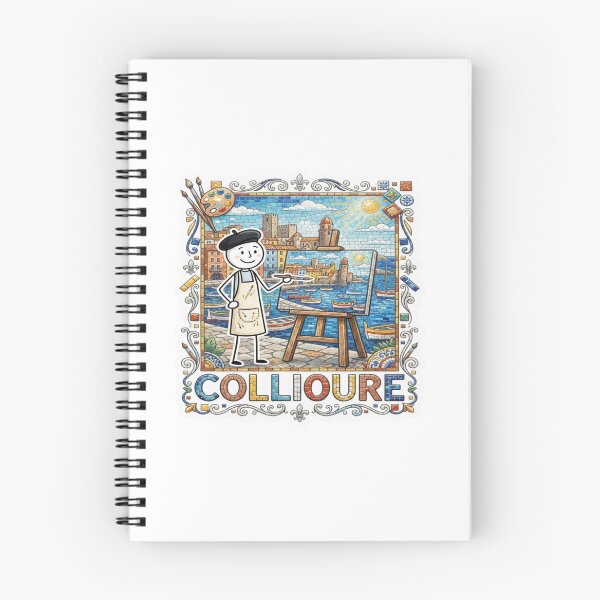 Item preview, Collioure Artist Mosaic Travel Sticker Summer Souvenir designed and sold by Imaginarium of Chaos falcon88 .