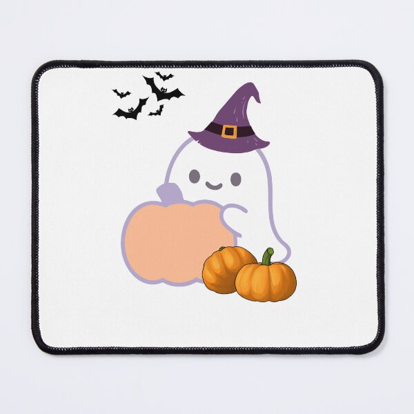Item preview, Cute Ghost Witch with Halloween Pumpkins designed and sold by KristinaArts.