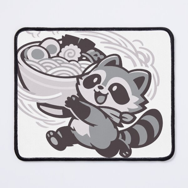 Item preview, Kawaii Tanuki Carrying Giant Ramen Bowl Japanese Foodie Sticker designed and sold by kawaii animal store (in Japan).