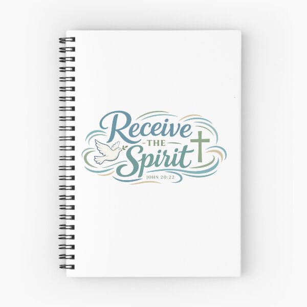 Item preview, Receive the Spirit Christian Dove – John 20:22 Bible Verse  designed and sold by stylishdzign.