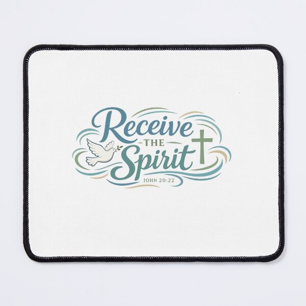 Item preview, Receive the Spirit Christian Dove – John 20:22 Bible Verse designed and sold by stylishdzign.