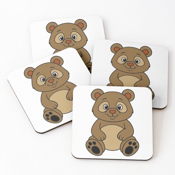 Item preview, Cute Sitting Brown Bear Cartoon designed and sold by raplesarjuna15.