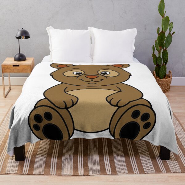 Item preview, Cute Sitting Brown Bear Cartoon designed and sold by raplesarjuna15.
