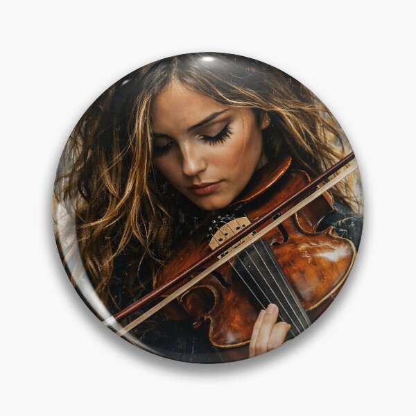 Item preview, Soulful Female Violinist – Contemporary Abstract Classical Music Art Print designed and sold by Kaleidoscope Print.