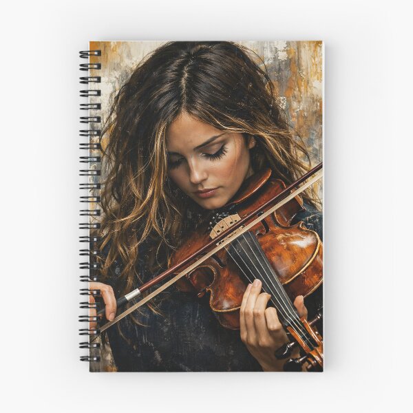 Item preview, Soulful Female Violinist – Contemporary Abstract Classical Music Art Print designed and sold by Kaleidoscope Print.