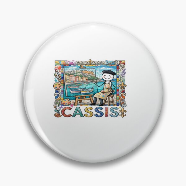 Item preview, Cassis Painter Mosaic Travel Sticker Summer Souvenir designed and sold by Imaginarium of Chaos falcon88 .