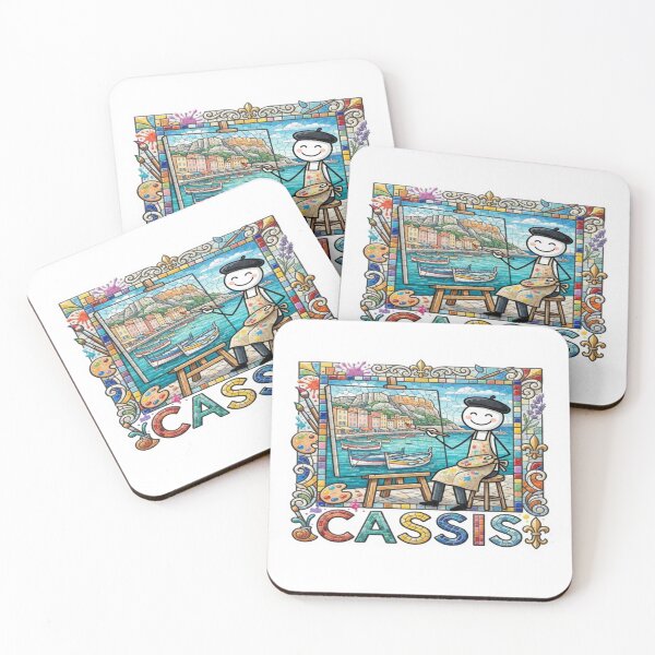 Item preview, Cassis Painter Mosaic Travel Sticker Summer Souvenir designed and sold by Imaginarium of Chaos falcon88 .