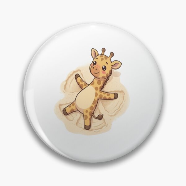 Item preview, Cute Giraffe Making Sand Angel designed and sold by Ella_Sketch.