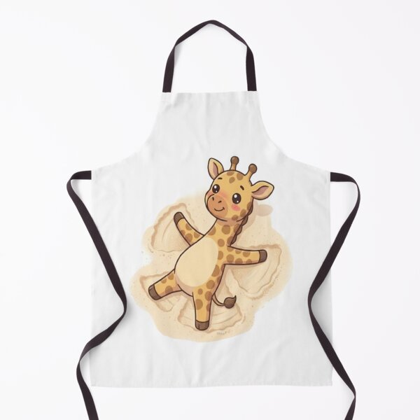 Item preview, Cute Giraffe Making Sand Angel designed and sold by Ella_Sketch.