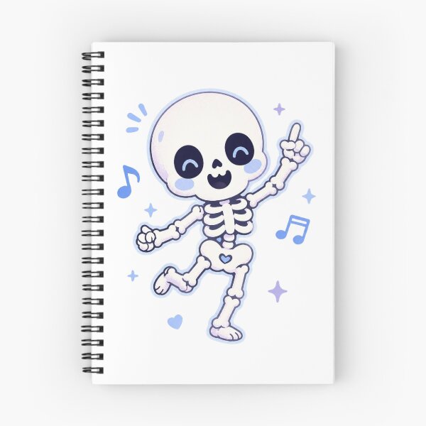 Item preview, Dancing Skelly Cutie – Cute Pastel Skeleton Sticker designed and sold by Cerys-GS.