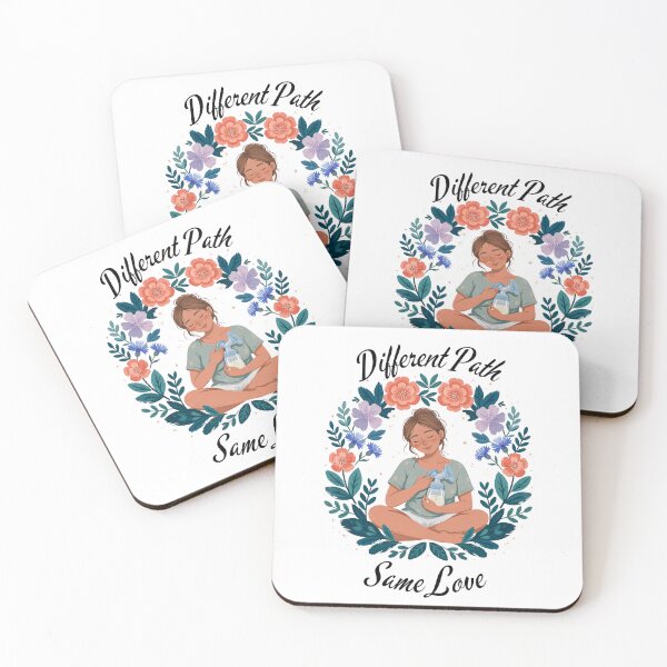 Item preview, Different Path Same Love - Pumping Mom Boho Floral Wreath designed and sold by Neurospicy Trolls.