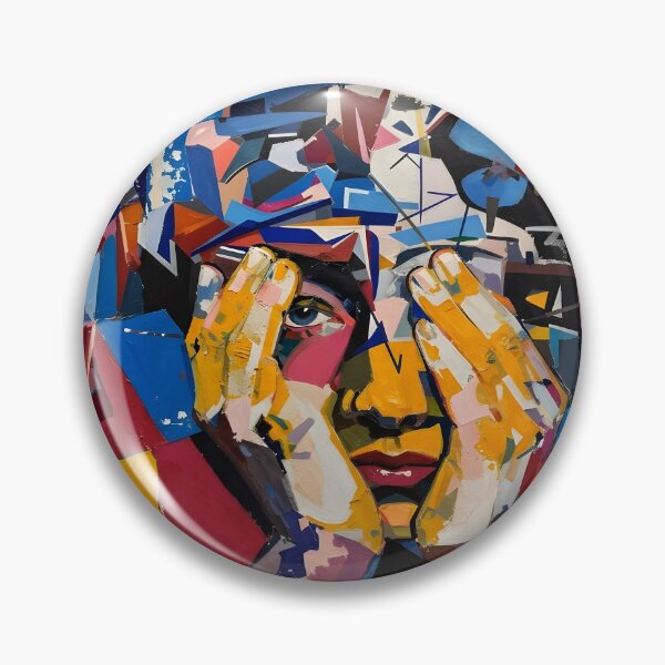 Item preview, Colorful Modern Face Portrait designed and sold by Erlin Rudho.
