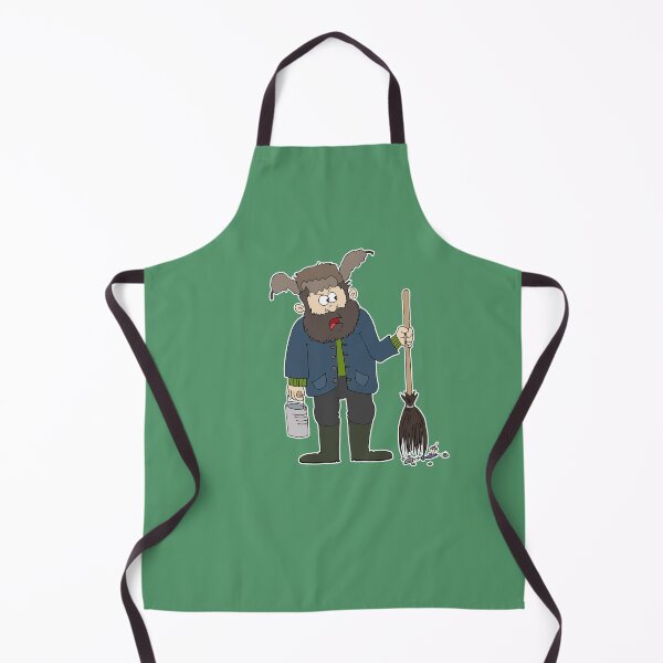 Item preview, Spring Cleaning Meme Sticker | Funny Custodian & Grumpy Janitor Cartoon designed and sold by MyxaART.