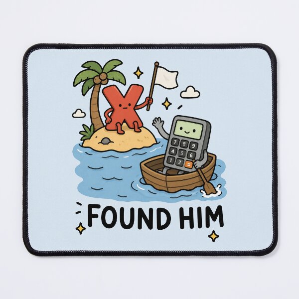Item preview, Found Him Math Humor designed and sold by MonkiFlipp.