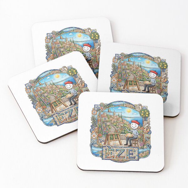 Item preview, Eze Artist Mosaic Travel Sticker Summer Souvenir designed and sold by Imaginarium of Chaos falcon88 .