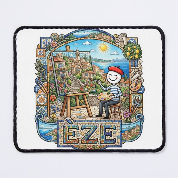 Item preview, Eze Artist Mosaic Travel Sticker Summer Souvenir designed and sold by Imaginarium of Chaos falcon88 .