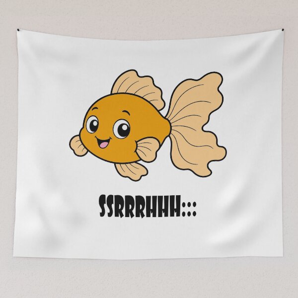 Item preview, Cute Cartoon Goldfish designed and sold by raplesarjuna15.