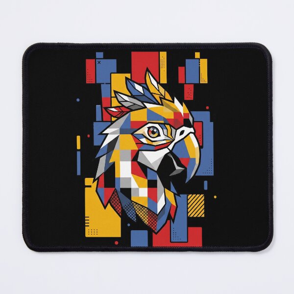 Item preview, Funny Parrot Colorful Blocks Geometric Art Boys Girls Kids designed and sold by FurryHavenPH.