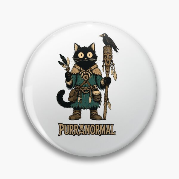 Item preview, Purranormal | Funny Shaman Cat designed and sold by Bisonia.