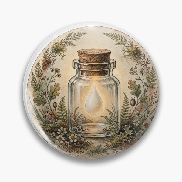 Item preview, Liquid Gold Milk Drop - Vintage Apothecary Bottle Cottagecore Colostrum designed and sold by Neurospicy Trolls.