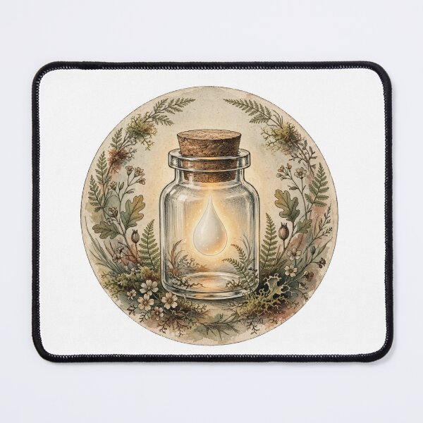 Item preview, Liquid Gold Milk Drop - Vintage Apothecary Bottle Cottagecore Colostrum designed and sold by Neurospicy Trolls.