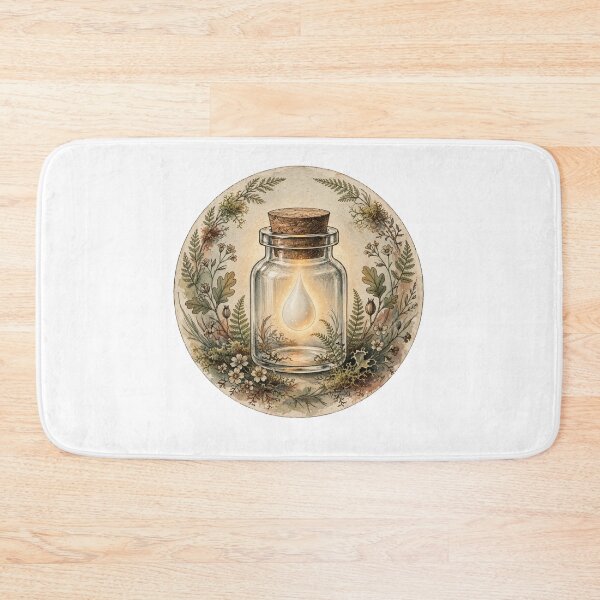 Item preview, Liquid Gold Milk Drop - Vintage Apothecary Bottle Cottagecore Colostrum designed and sold by Neurospicy Trolls.