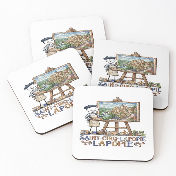 Item preview, Saint Cirq Lapopie Artist Mosaic Travel Sticker Summer Souvenir designed and sold by Imaginarium of Chaos falcon88 .