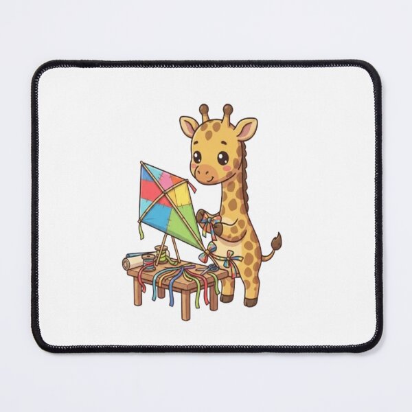 Item preview, Cute Giraffe Making Colorful Kite designed and sold by Ella_Sketch.