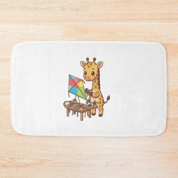 Item preview, Cute Giraffe Making Colorful Kite designed and sold by Ella_Sketch.