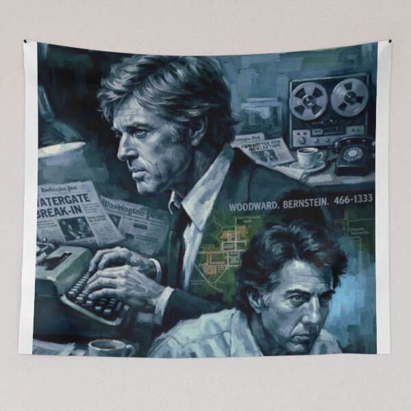 Item preview, All the President's Men Political Thriller Fine Art Tribute designed and sold by Art's Diner.