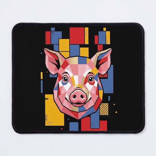 Item preview, Funny Pig Colorful Blocks Geometric Art Boys Girls Kids designed and sold by FurryHavenPH.