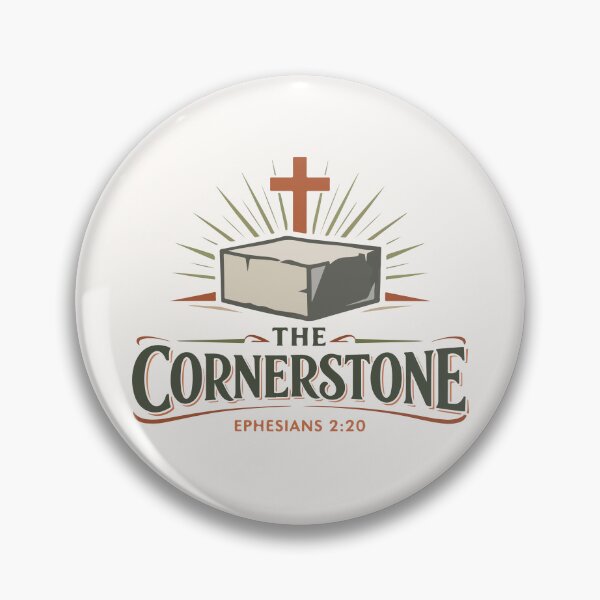 Item preview, The Cornerstone Christian Cross – Ephesians 2:20 Bible Verse  designed and sold by stylishdzign.