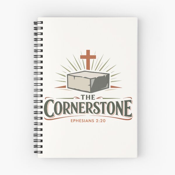 Item preview, The Cornerstone Christian Cross – Ephesians 2:20 Bible Verse  designed and sold by stylishdzign.