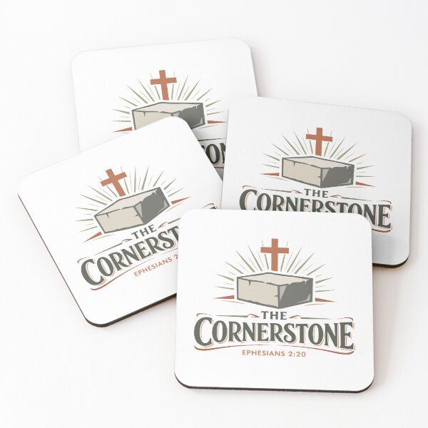 Item preview, The Cornerstone Christian Cross – Ephesians 2:20 Bible Verse  designed and sold by stylishdzign.