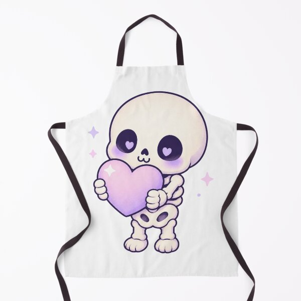 Item preview, Skelly Cutie With Heart – Cute Pastel Skeleton Sticker designed and sold by Cerys-GS.
