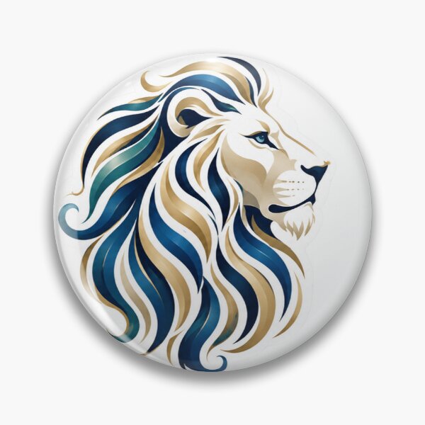 Item preview, Majestic Blue and Gold Lion Artwork designed and sold by Arts Design 15.