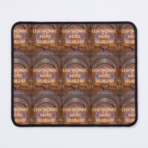 Item preview, Less Worry More Worship Christian Cathedral Church Photography designed and sold by Artemis & Woven Collective.