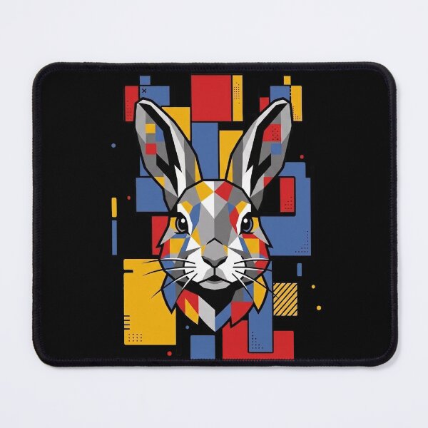 Item preview, Funny Rabbit Colorful Blocks Geometric Art Boys Girls Kids designed and sold by FurryHavenPH.