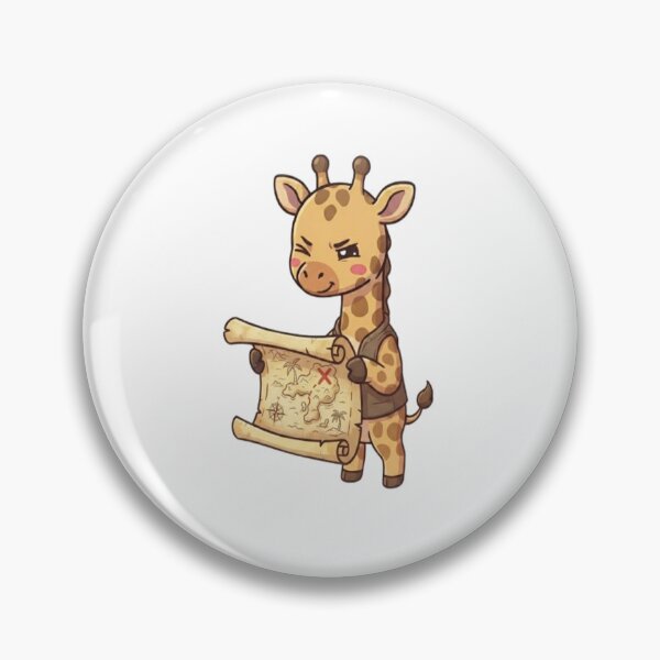 Item preview, Cute Giraffe Reading Treasure Map designed and sold by Ella_Sketch.