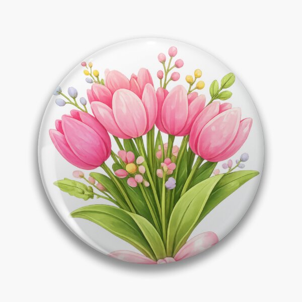 Item preview, Pastel Watercolor Flower Bouquet designed and sold by Ppline.