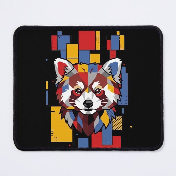 Item preview, Funny Red Panda Colorful Blocks Geometric Art Boys Girls Kids designed and sold by FurryHavenPH.