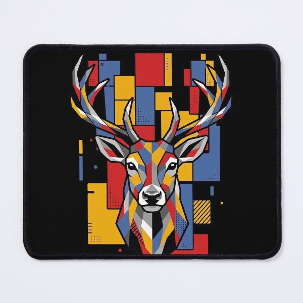 Item preview, Funny Reindeer Colorful Blocks Geometric Art Boys Girls Kids designed and sold by FurryHavenPH.
