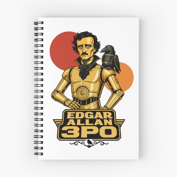 Item preview, Edgar Allan Poe 3PO – Golden Gothic Droid designed and sold by Fenay Designs.