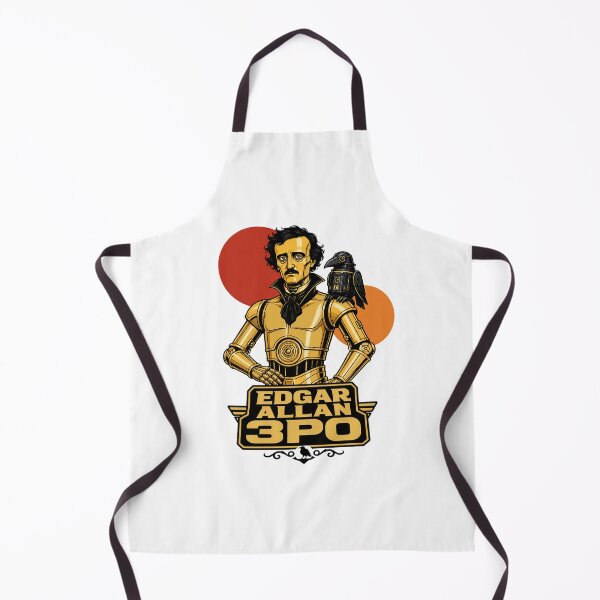 Item preview, Edgar Allan Poe 3PO – Golden Gothic Droid designed and sold by Fenay Designs.