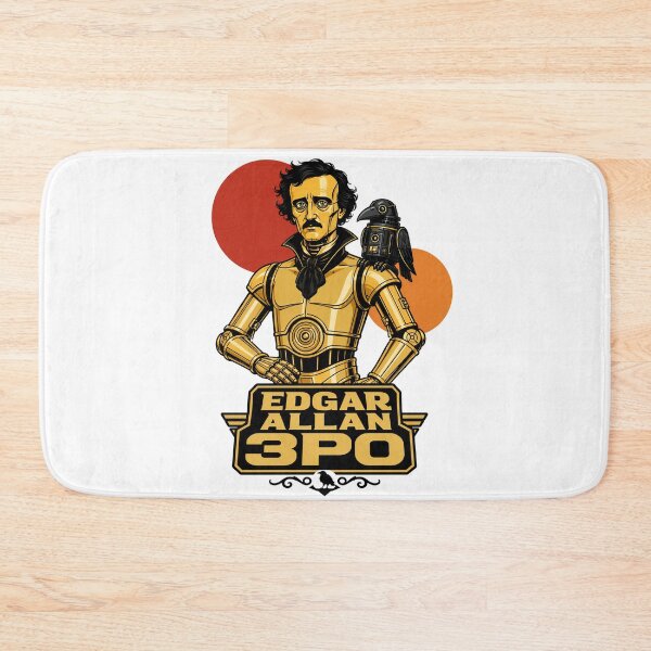Item preview, Edgar Allan Poe 3PO – Golden Gothic Droid designed and sold by Fenay Designs.