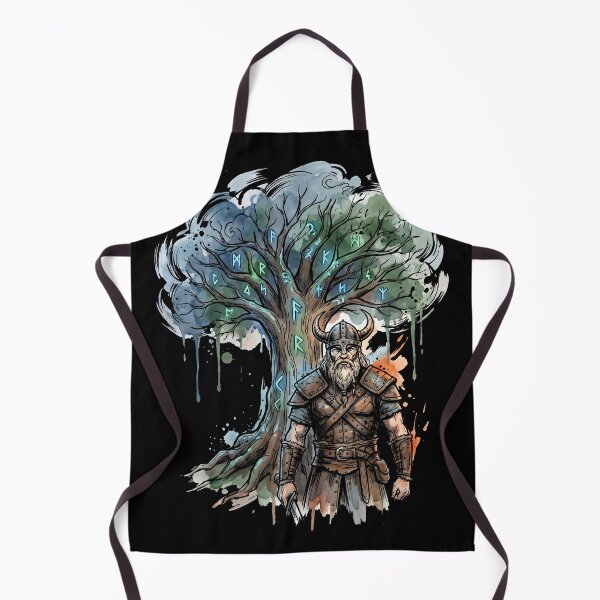 Item preview, Viking Warrior And Yggdrasil Valheim Ink Video Game Streetwear Tee designed and sold by Senpaiwaves.