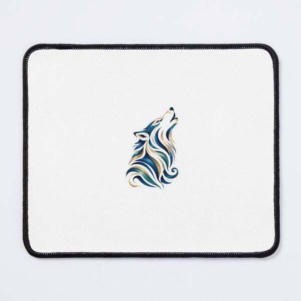 Item preview, Majestic Blue and Gold Wolf Artwork designed and sold by Arts Design 15.