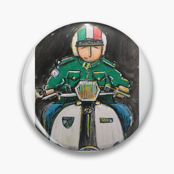 Item preview, Classic Scooter | Vintage Scooter Riders | Scooterist, Retro Mod Inspired Art designed and sold by GWARTGB.