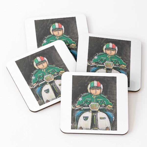Item preview, Classic Scooter | Vintage Scooter Riders | Scooterist, Retro Mod Inspired Art designed and sold by GWARTGB.