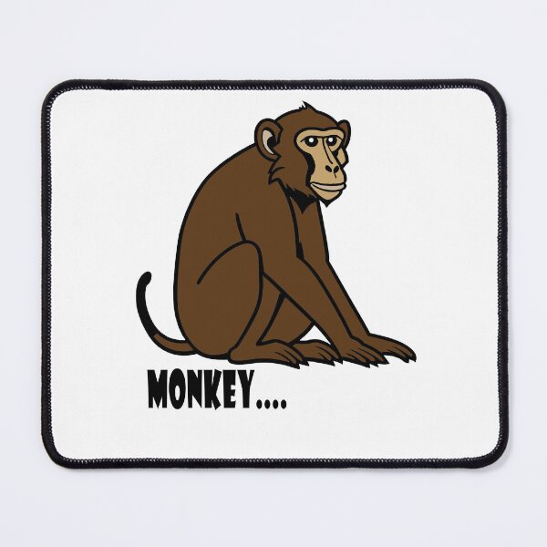 Item preview, Sitting Brown Monkey Cartoon designed and sold by raplesarjuna15.